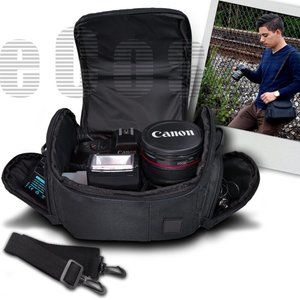 Deluxe DSLR Camera Camcorder Case/Bag for Sony Nikon Canon Fuji Pentax
